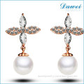 2015 high-end fashion pearl drop earrings fashion accessories